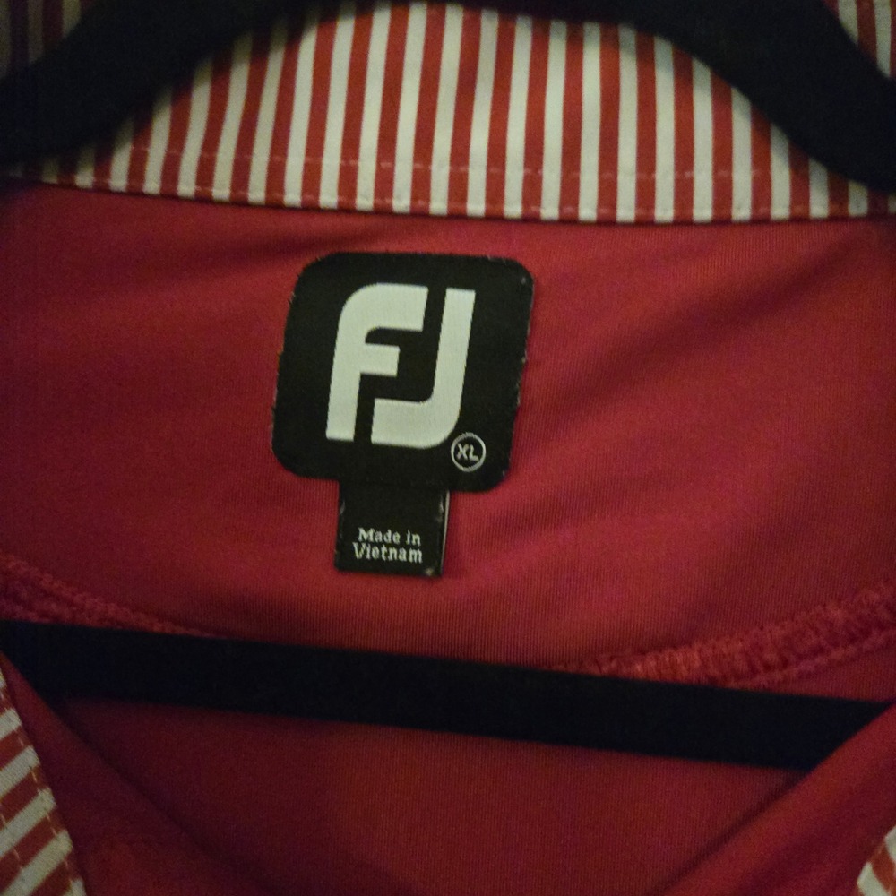 FootJoy Golf Polo Shirt Performance Athletic Fit Moisture Wicking XL - Picture 5 of 11